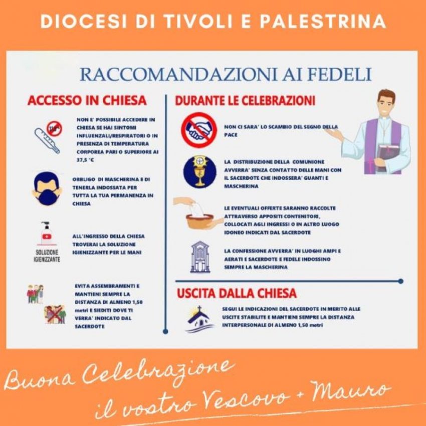 Norme per la ripresa delle celebrazioni liturgiche comunitarie