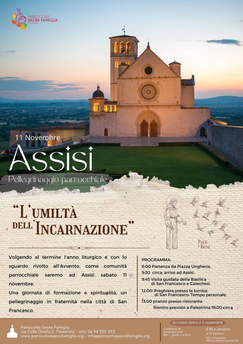 Pellegrinaggio parrocchiale ad Assisi