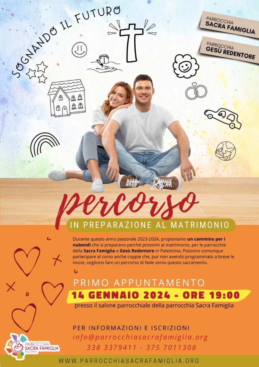 Sognando il Futuro – Inizio percorso di preparazione al Sacramento del Matrimonio 2023/2024