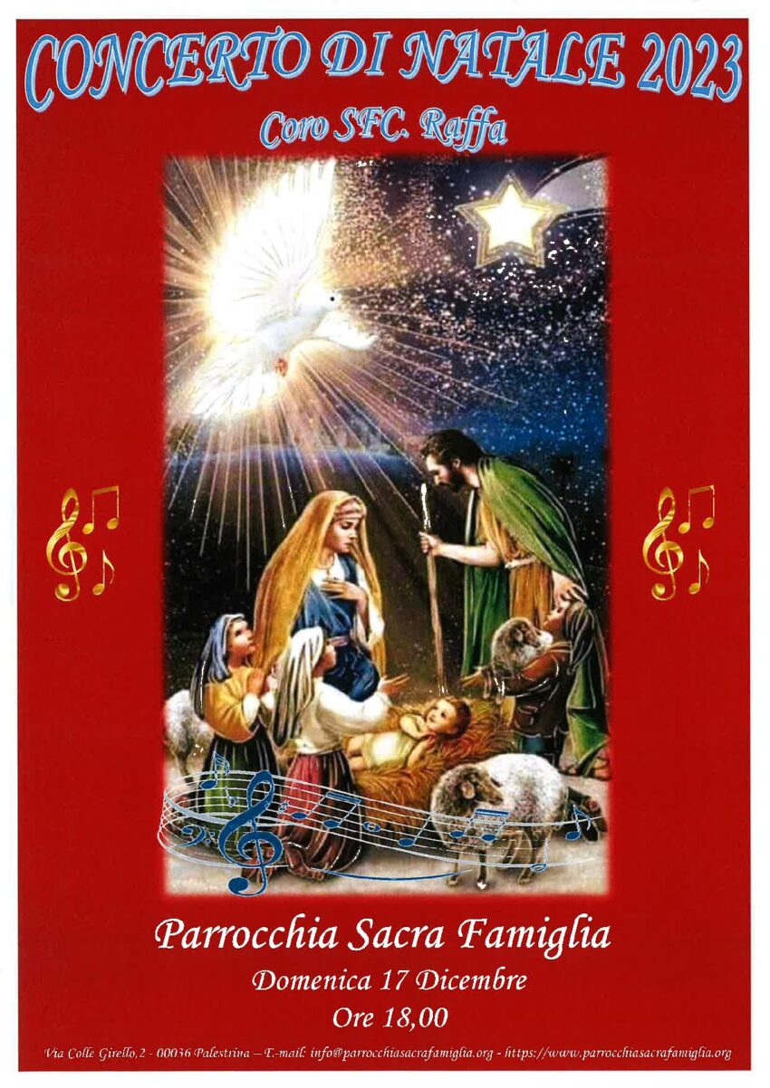 Concerto di Natale il 17 dicembre 2023