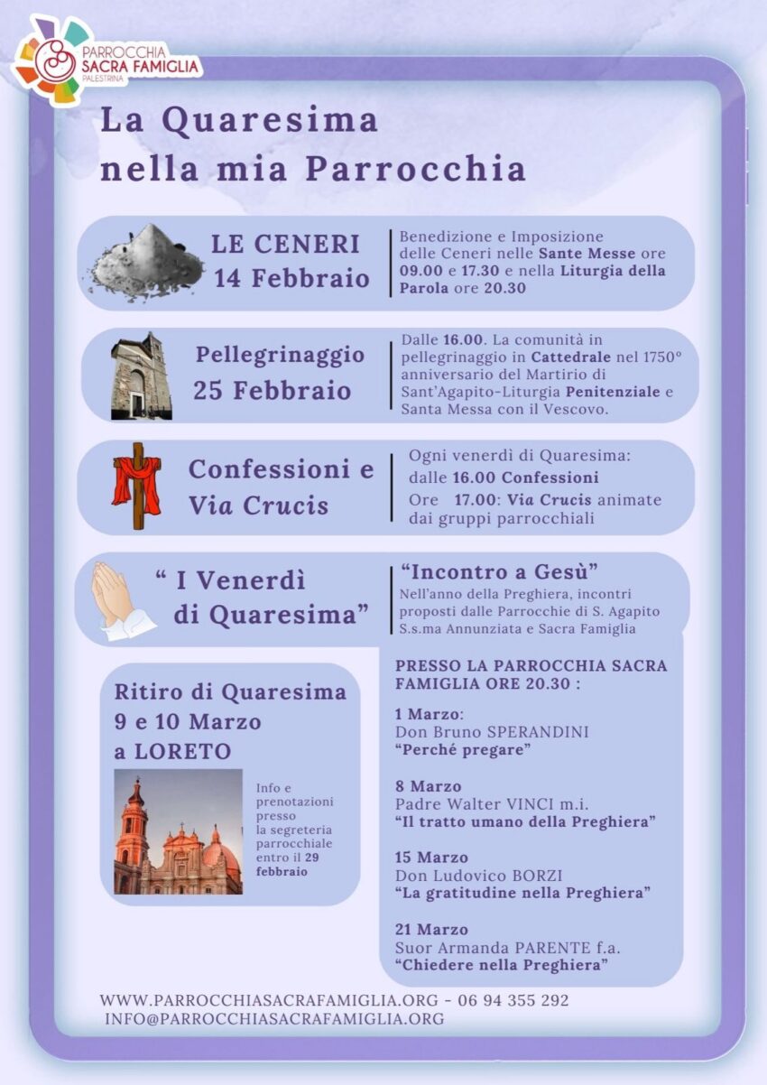 La Quaresima nella mia parrocchia