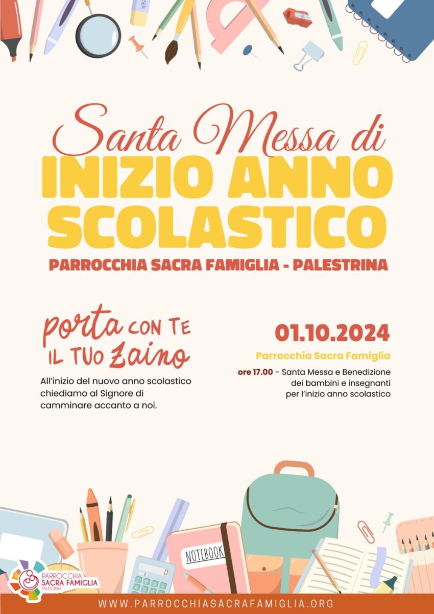 Santa Messa di inizio anno scolastico