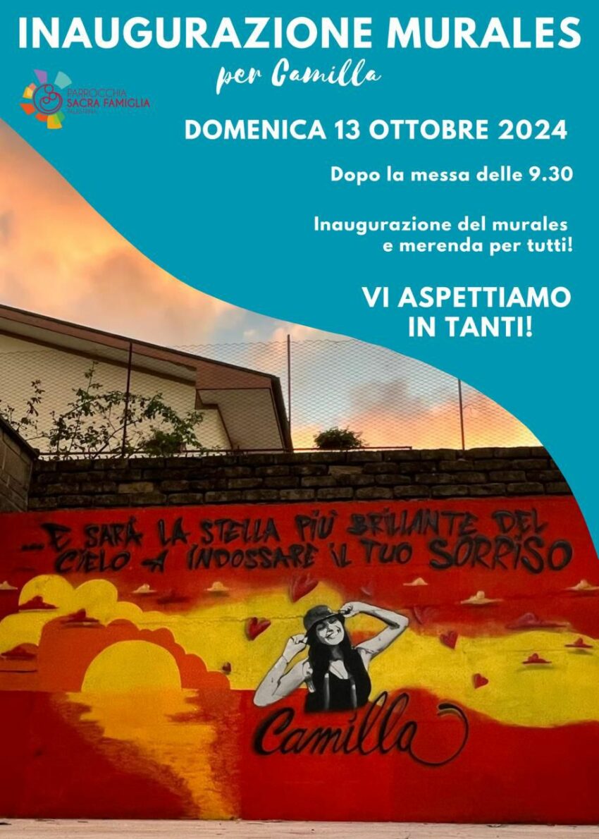 Inaugurazione Murales per Camilla
